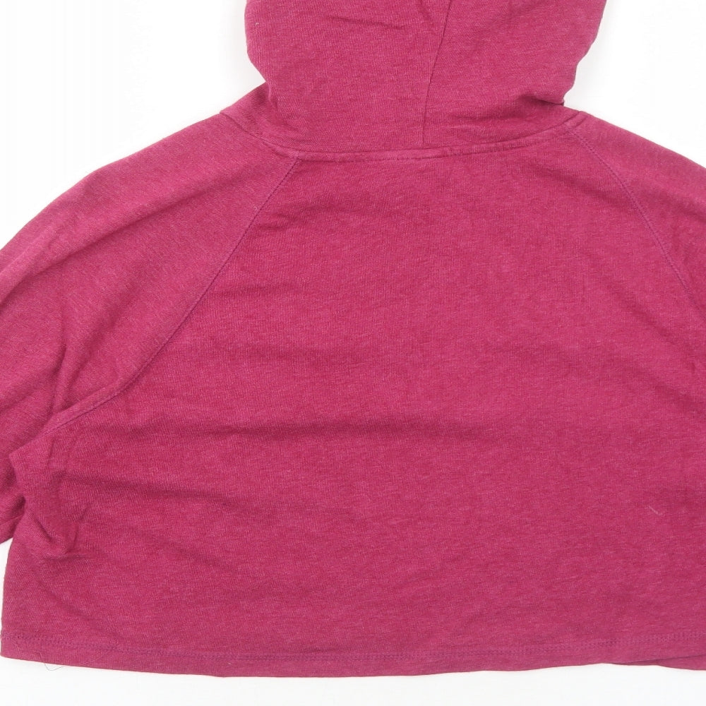 H&M Womens Pink Cotton Pullover Hoodie Size M Pullover