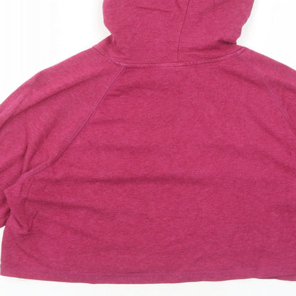 H&M Womens Pink Cotton Pullover Hoodie Size M Pullover