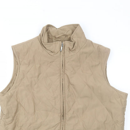 Womens UK Size M EWM Beige Gilet