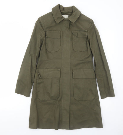 Womens UK Size 6 ASOS Green Rain Coat