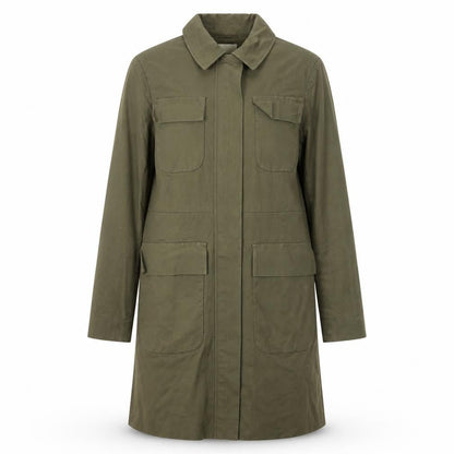 Womens UK Size 6 ASOS Green Rain Coat