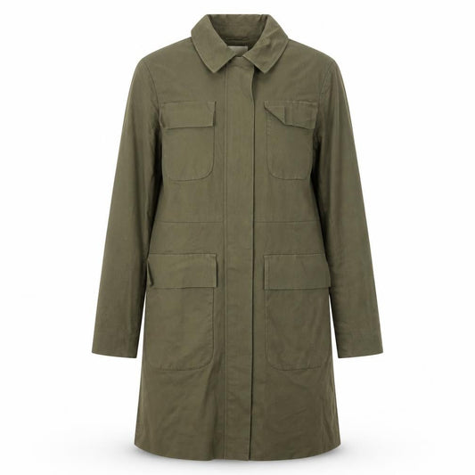 Womens UK Size 6 ASOS Green Rain Coat