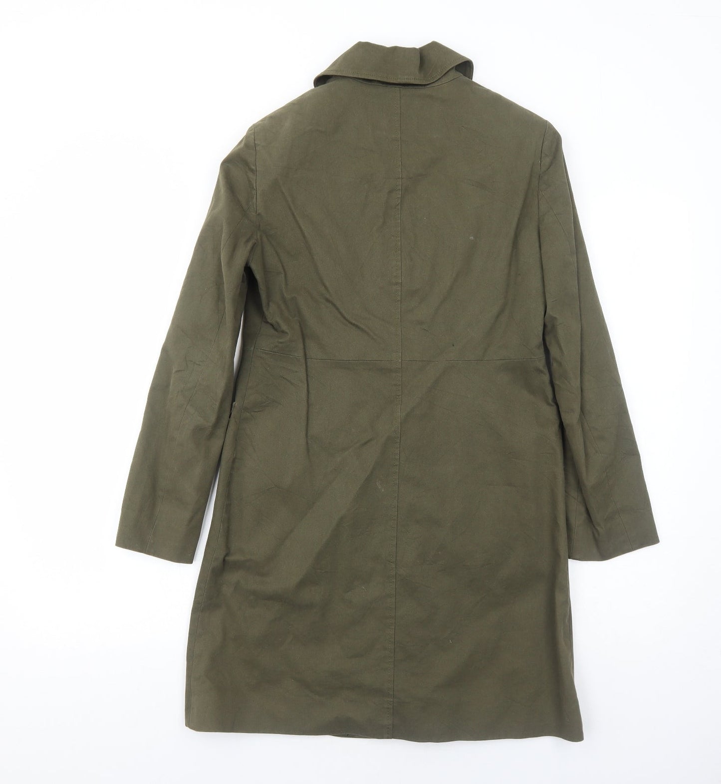Womens UK Size 6 ASOS Green Rain Coat