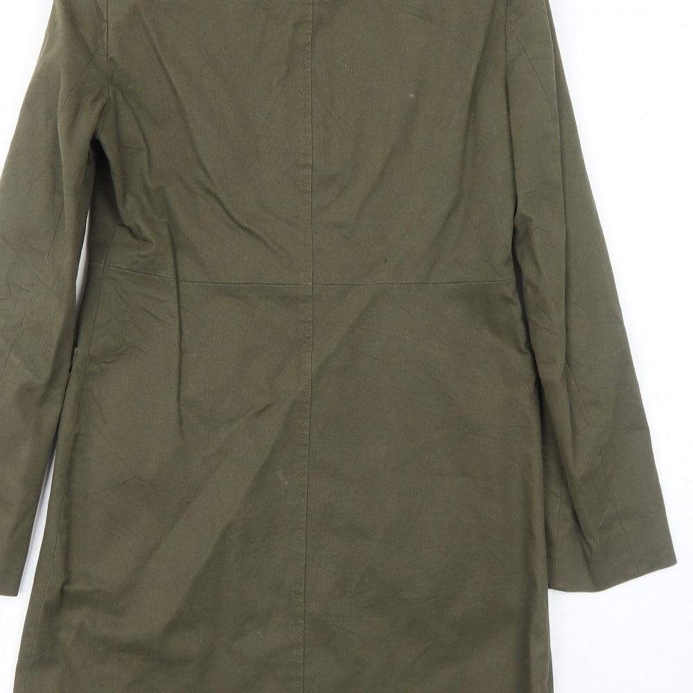 Womens UK Size 6 ASOS Green Rain Coat