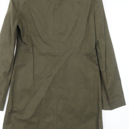 Womens UK Size 6 ASOS Green Rain Coat