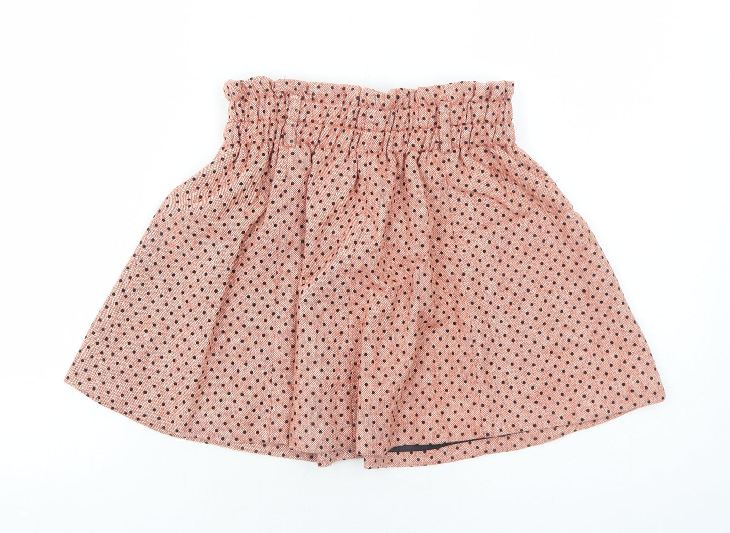 Lily.J London Womens Pink Polka Dot Viscose Skater Skirt One Size