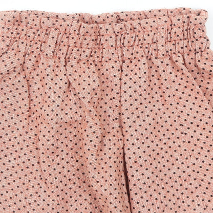 Lily.J London Womens Pink Polka Dot Viscose Skater Skirt One Size
