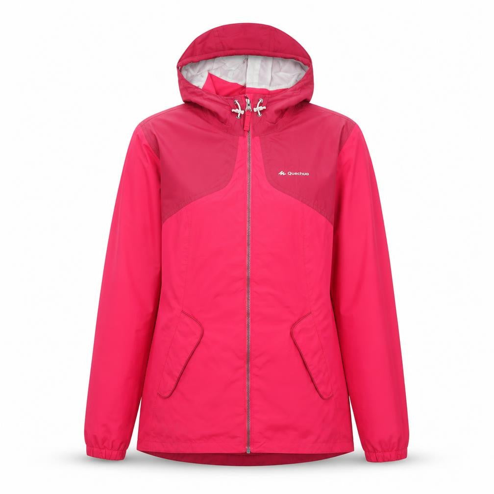 Womens UK Size L DECATHLON Pink Windbreaker Coat