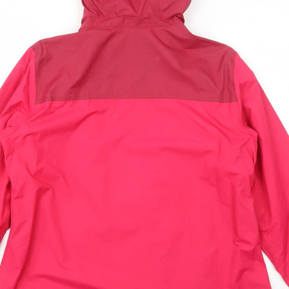 Womens UK Size L DECATHLON Pink Windbreaker Coat