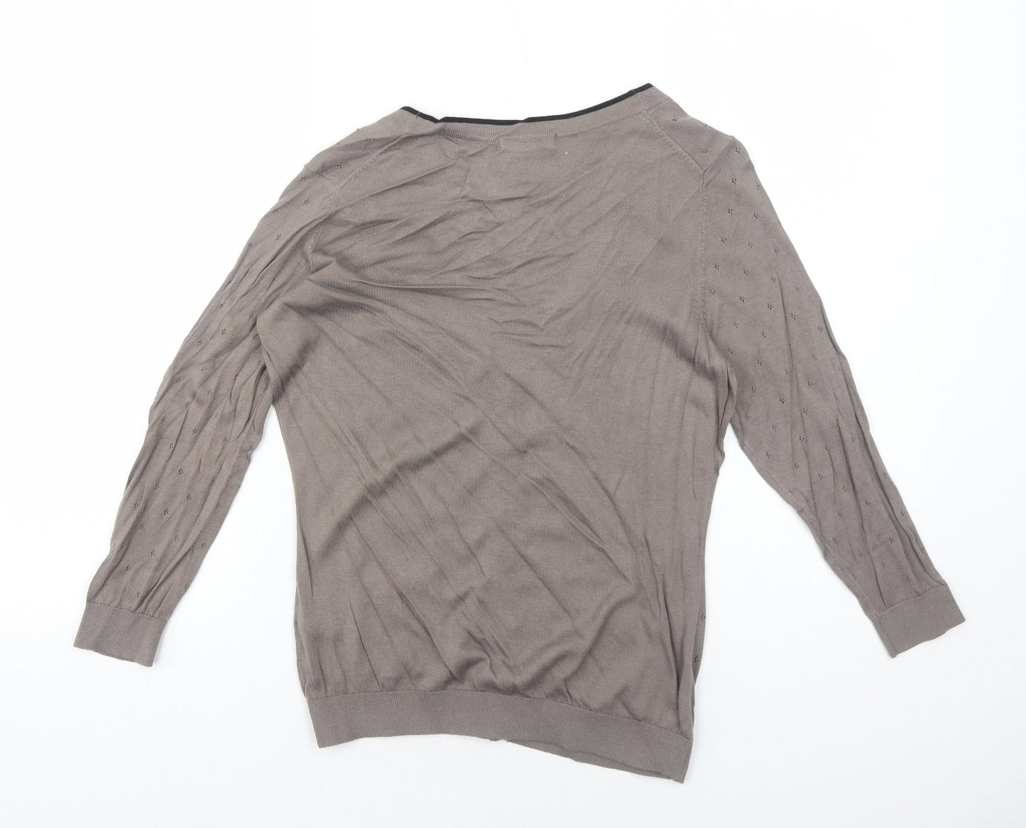 Womens UK Size S H&M Brown Cardigan Jumper
