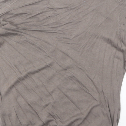 Womens UK Size S H&M Brown Cardigan Jumper