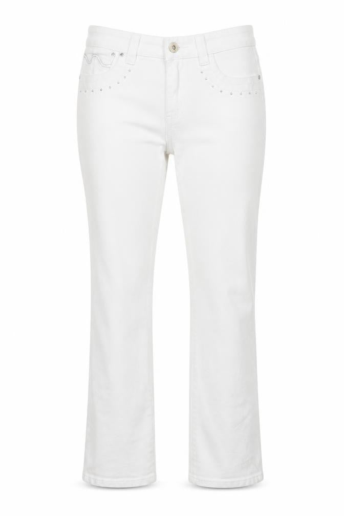 Womens UK Size 10 Onado Regular Fit Straight White Jeans