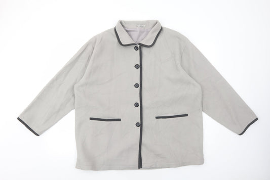 Womens UK Size L Preworn Grey Jacket