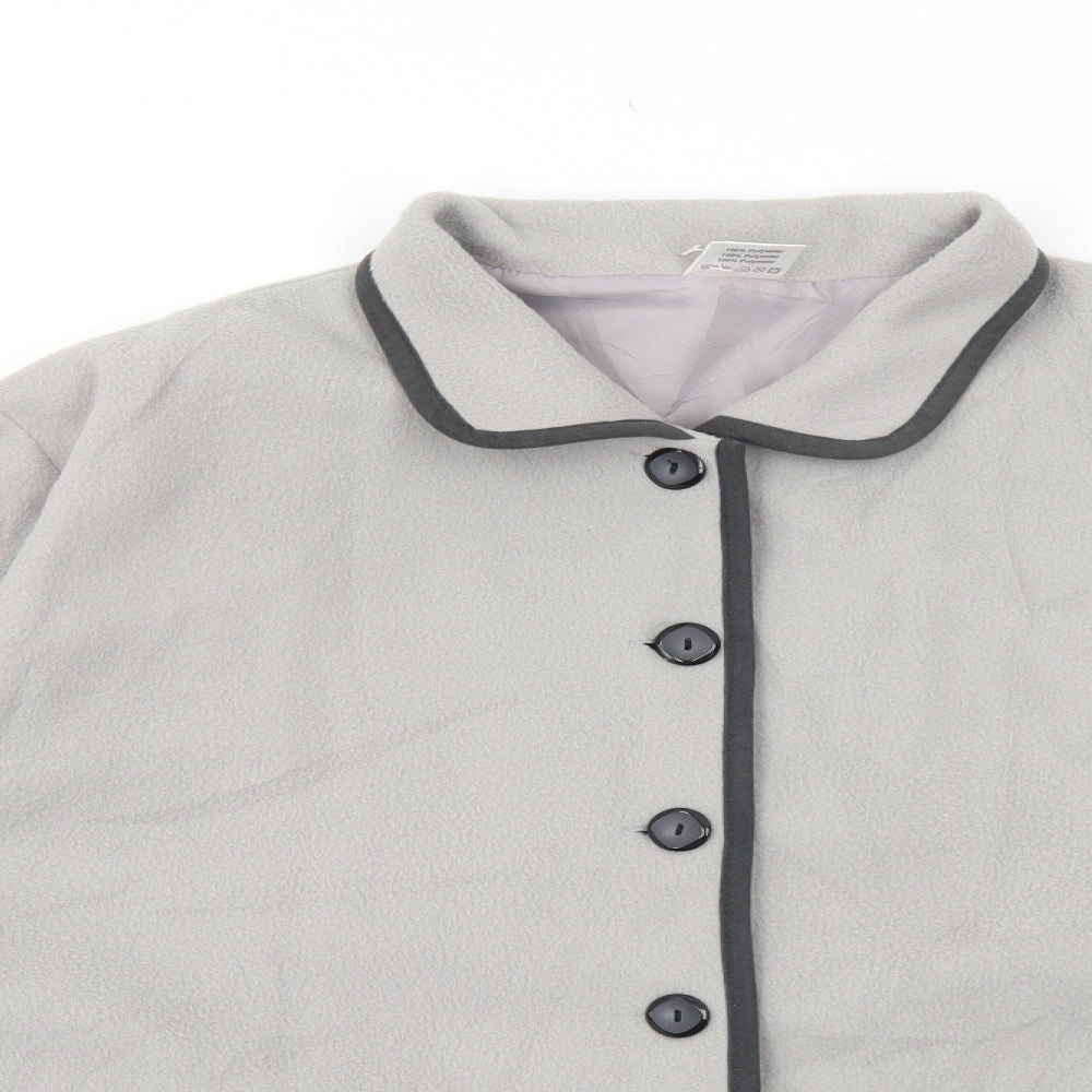 Womens UK Size L Preworn Grey Jacket
