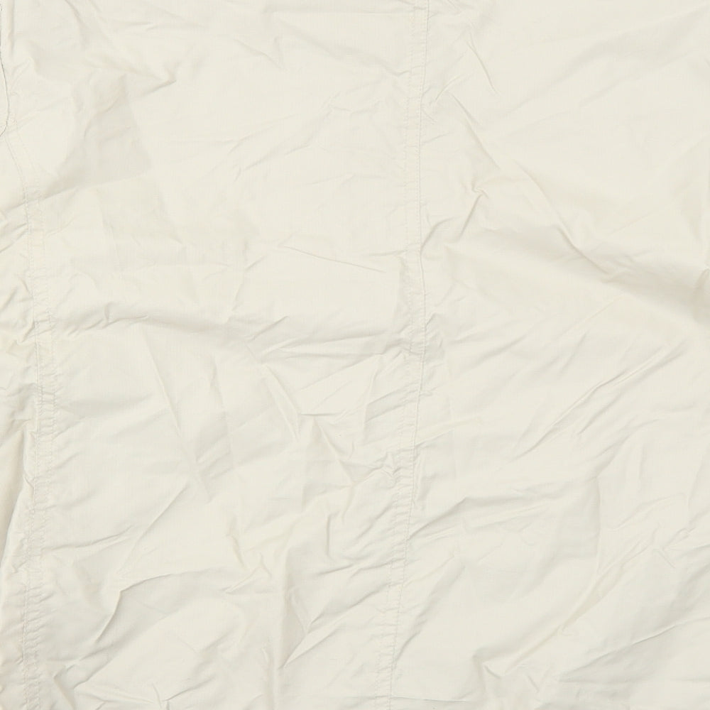 Maine Womens Beige Windbreaker Coat Size 16 Zip