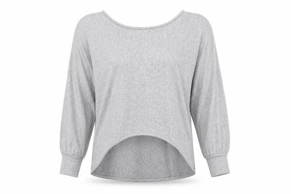 Womens UK Size 10 Izabel London Grey Basic Blouse