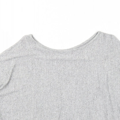Womens UK Size 10 Izabel London Grey Basic Blouse