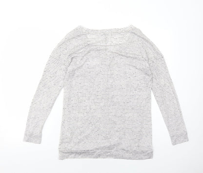 Womens UK Size 8 NEXT White Basic T-Shirt