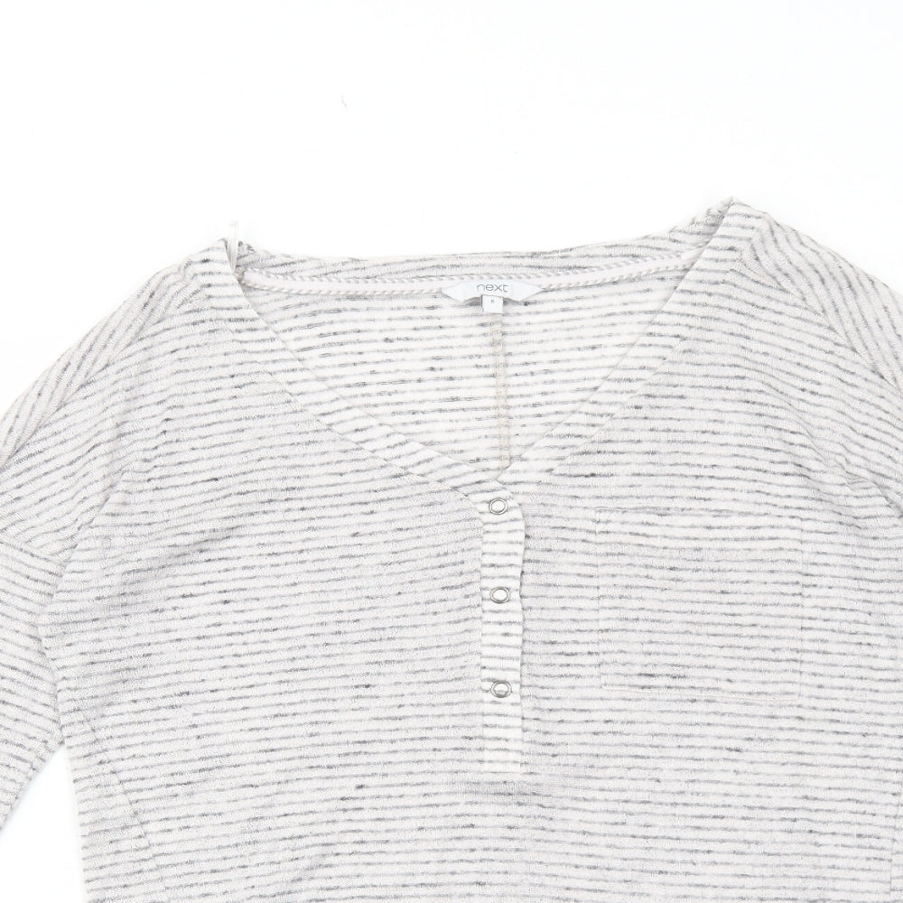 Womens UK Size 8 NEXT White Basic T-Shirt