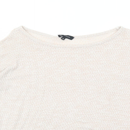 Womens UK Size 12 New Look Pink Basic T-Shirt