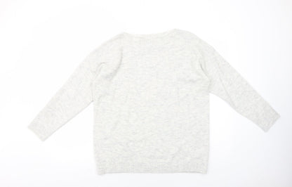 Womens UK Size L Dorothy Perkins Grey Pullover Jumper
