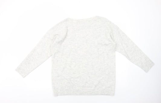 Womens UK Size L Dorothy Perkins Grey Pullover Jumper