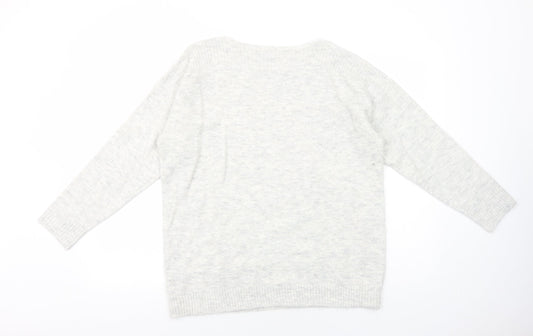 Womens UK Size L Dorothy Perkins Grey Pullover Jumper