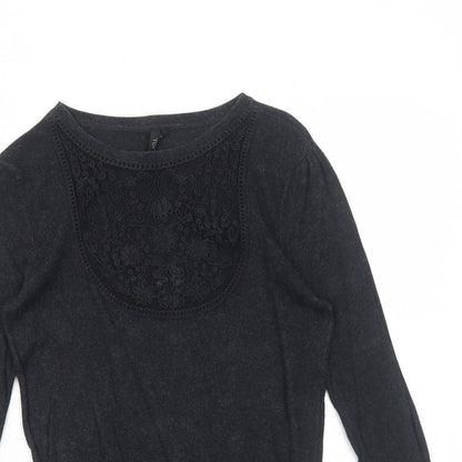 Womens UK Size 8 Topshop Grey Pullover Jumper