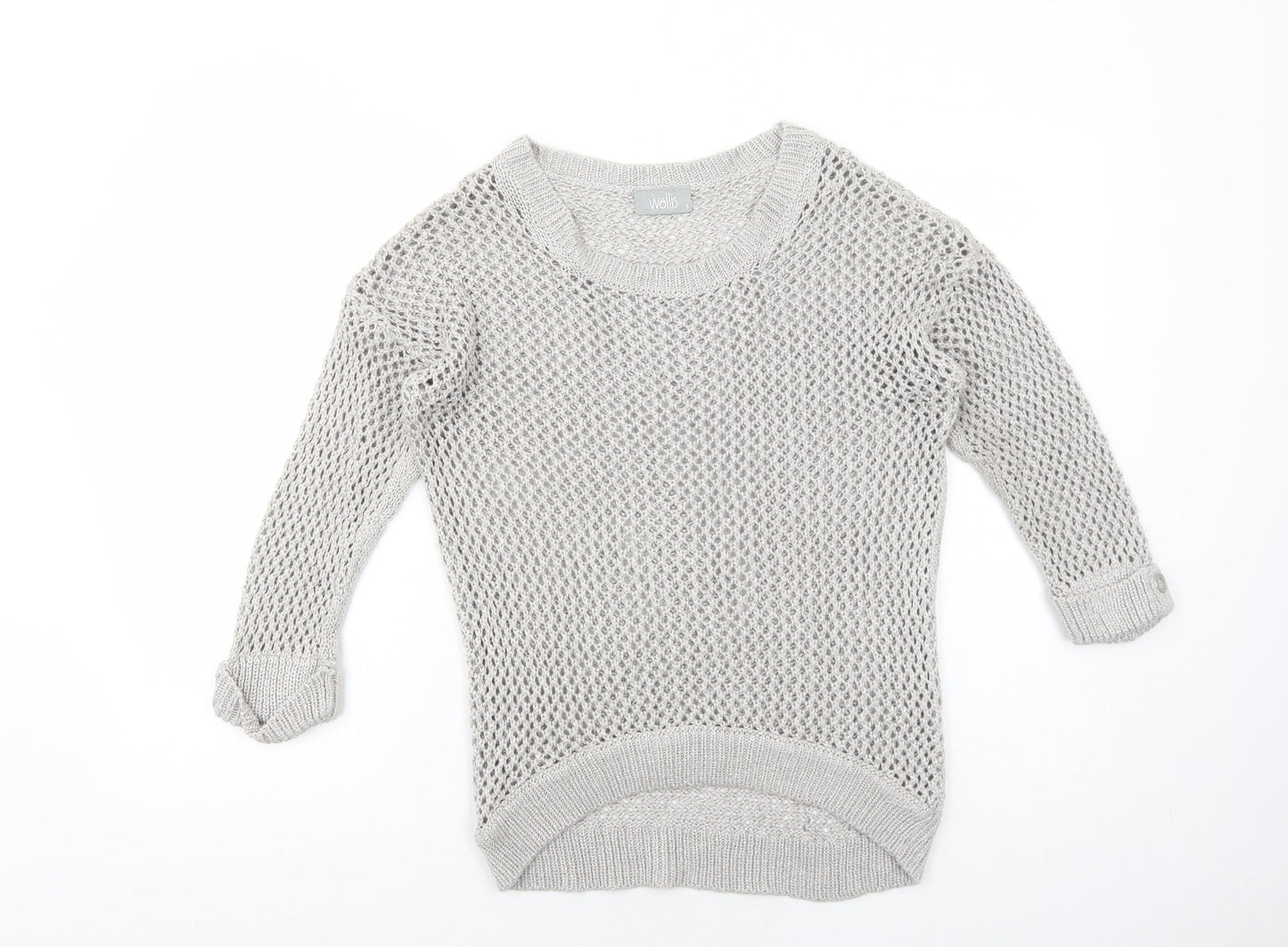 Womens UK Size S Wallis Grey Pullover Jumper