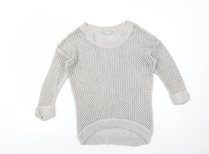 Womens UK Size S Wallis Grey Pullover Jumper