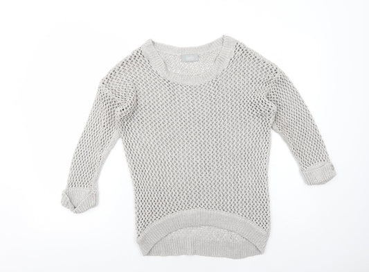 Womens UK Size S Wallis Grey Pullover Jumper