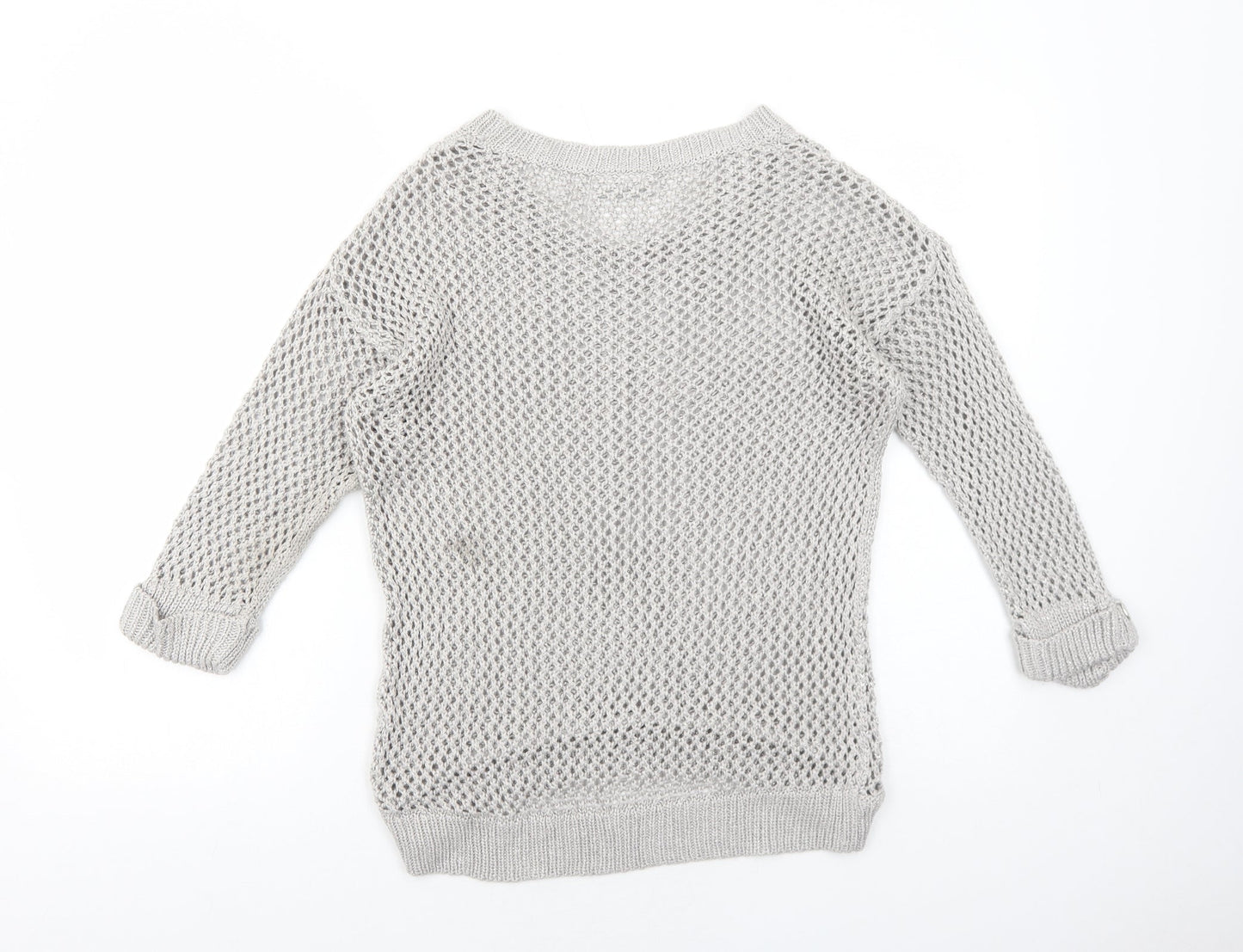Womens UK Size S Wallis Grey Pullover Jumper