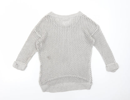 Womens UK Size S Wallis Grey Pullover Jumper