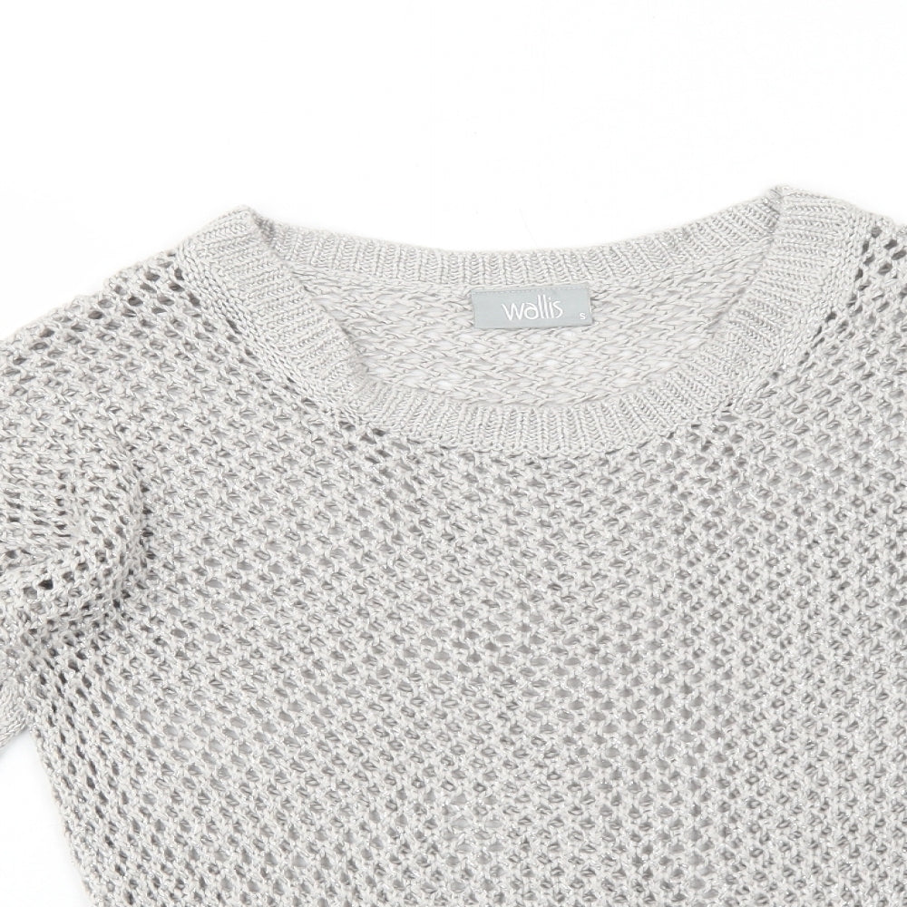 Womens UK Size S Wallis Grey Pullover Jumper