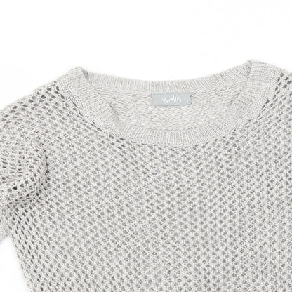 Womens UK Size S Wallis Grey Pullover Jumper