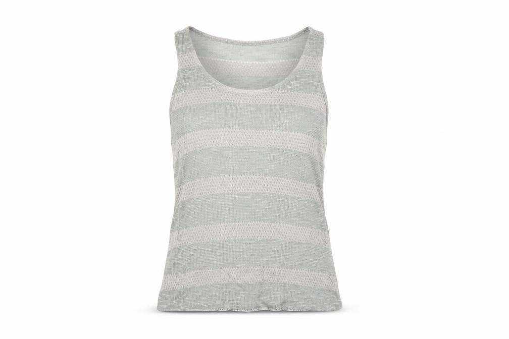 Womens UK Size 8 Topshop Grey Basic Tank