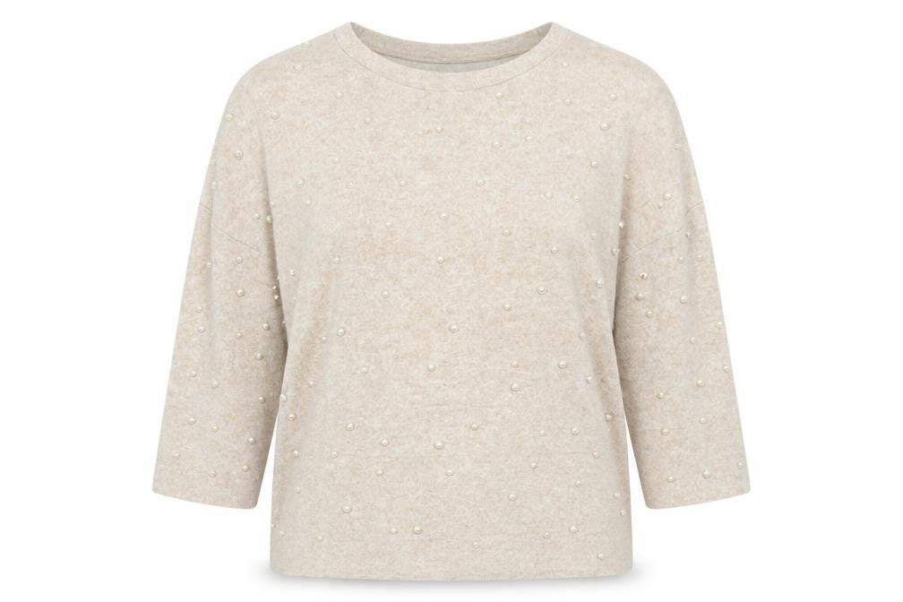 Womens UK Size S Zara Beige Pullover Jumper