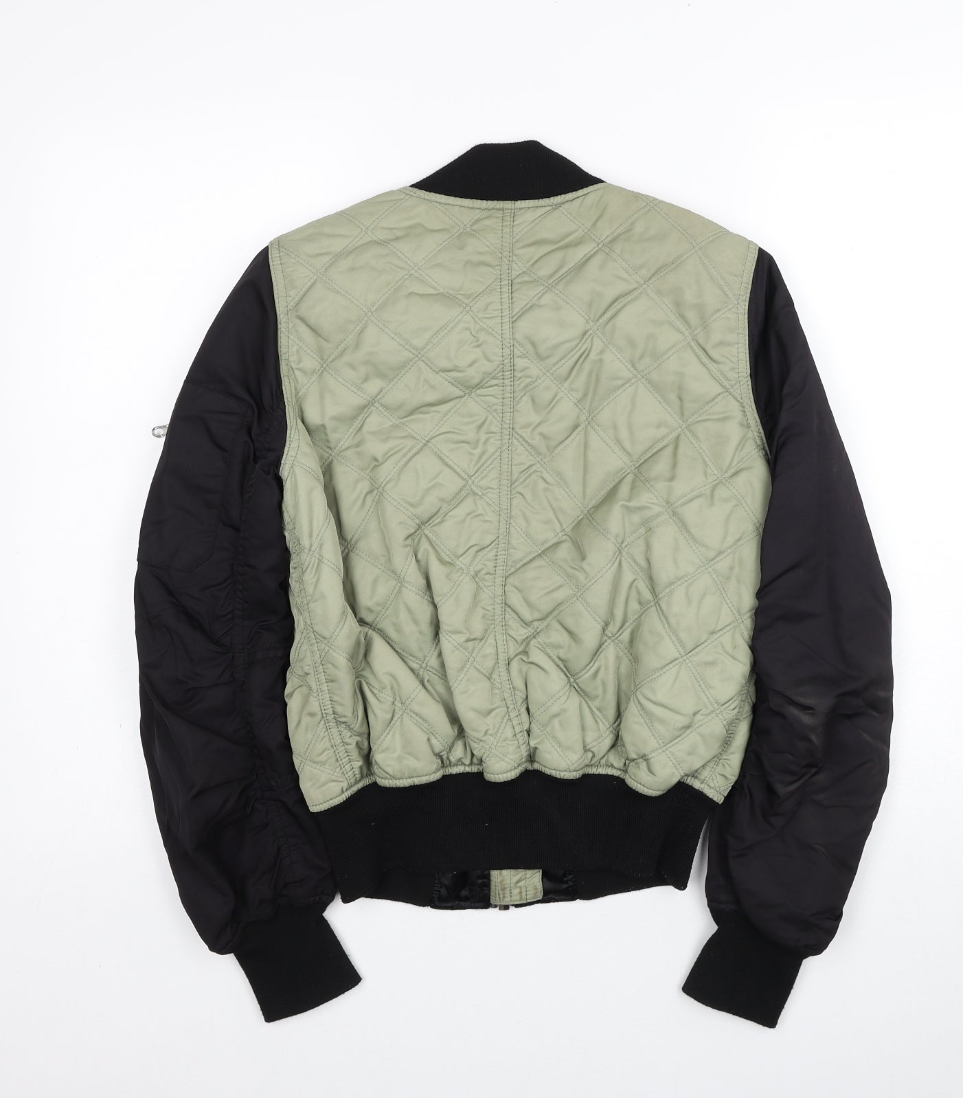 Womens UK Size 6 Topshop Green Bomber Jacket