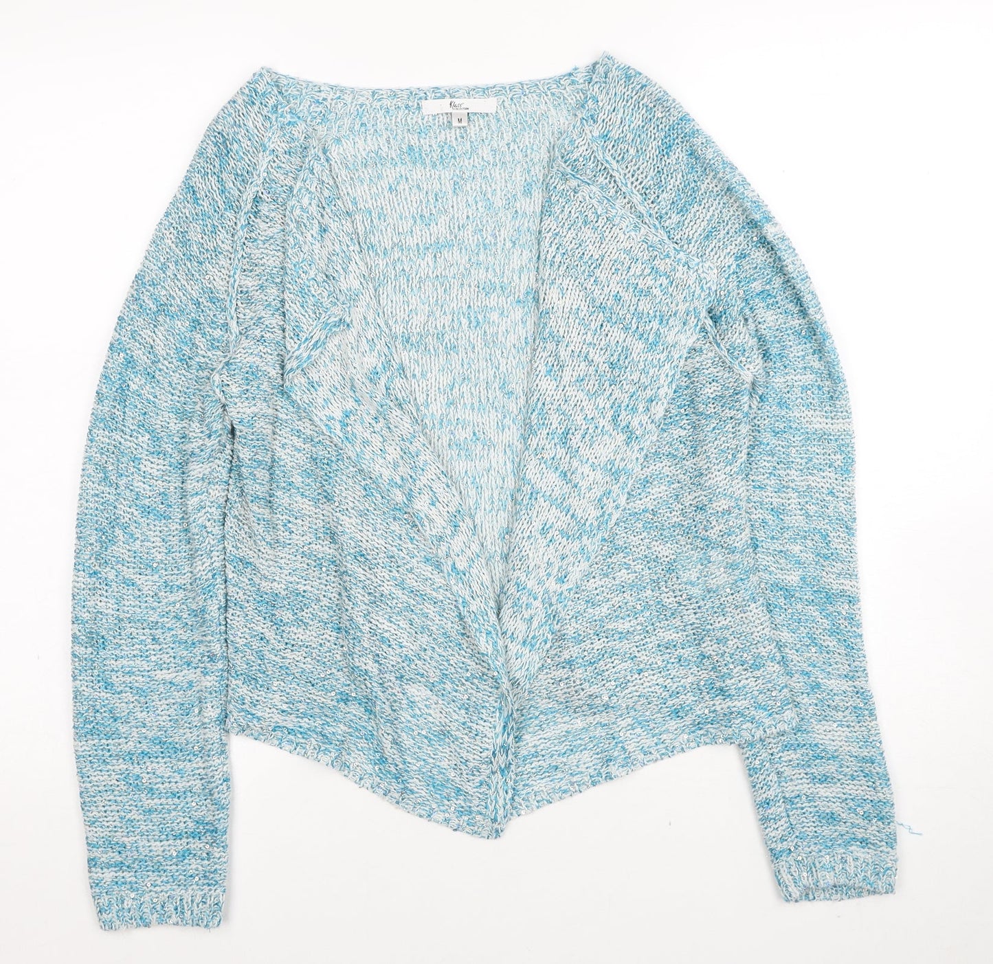 Womens UK Size M Klass Blue Cardigan Jumper