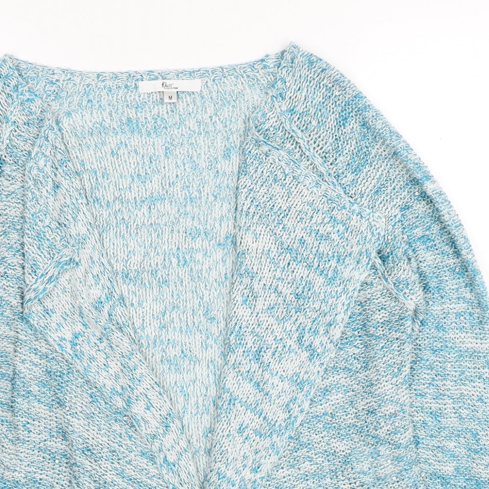 Womens UK Size M Klass Blue Cardigan Jumper