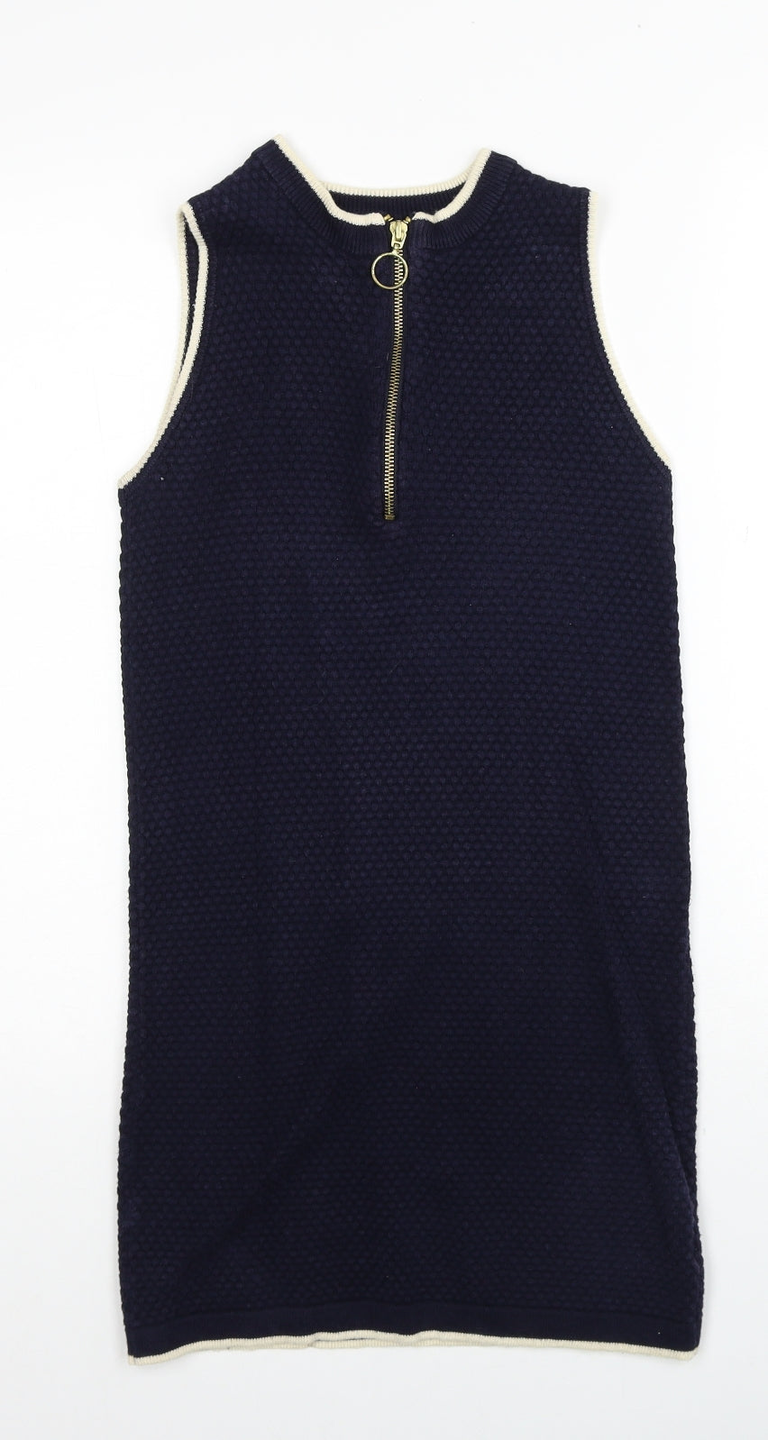 FOREVER 21 Womens Blue Polyester A-Line Size S Round Neck Pullover