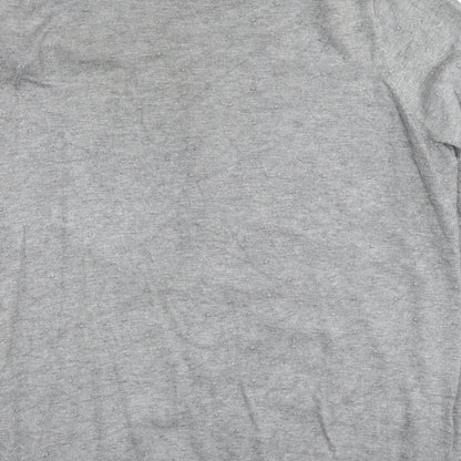 Womens UK Size L Mango Grey Cardigan Jumper