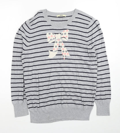 Womens UK Size M Oasis Grey Pullover Jumper