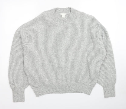 Womens UK Size L H&M Grey Pullover Jumper