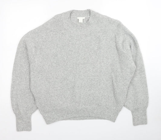 Womens UK Size L H&M Grey Pullover Jumper