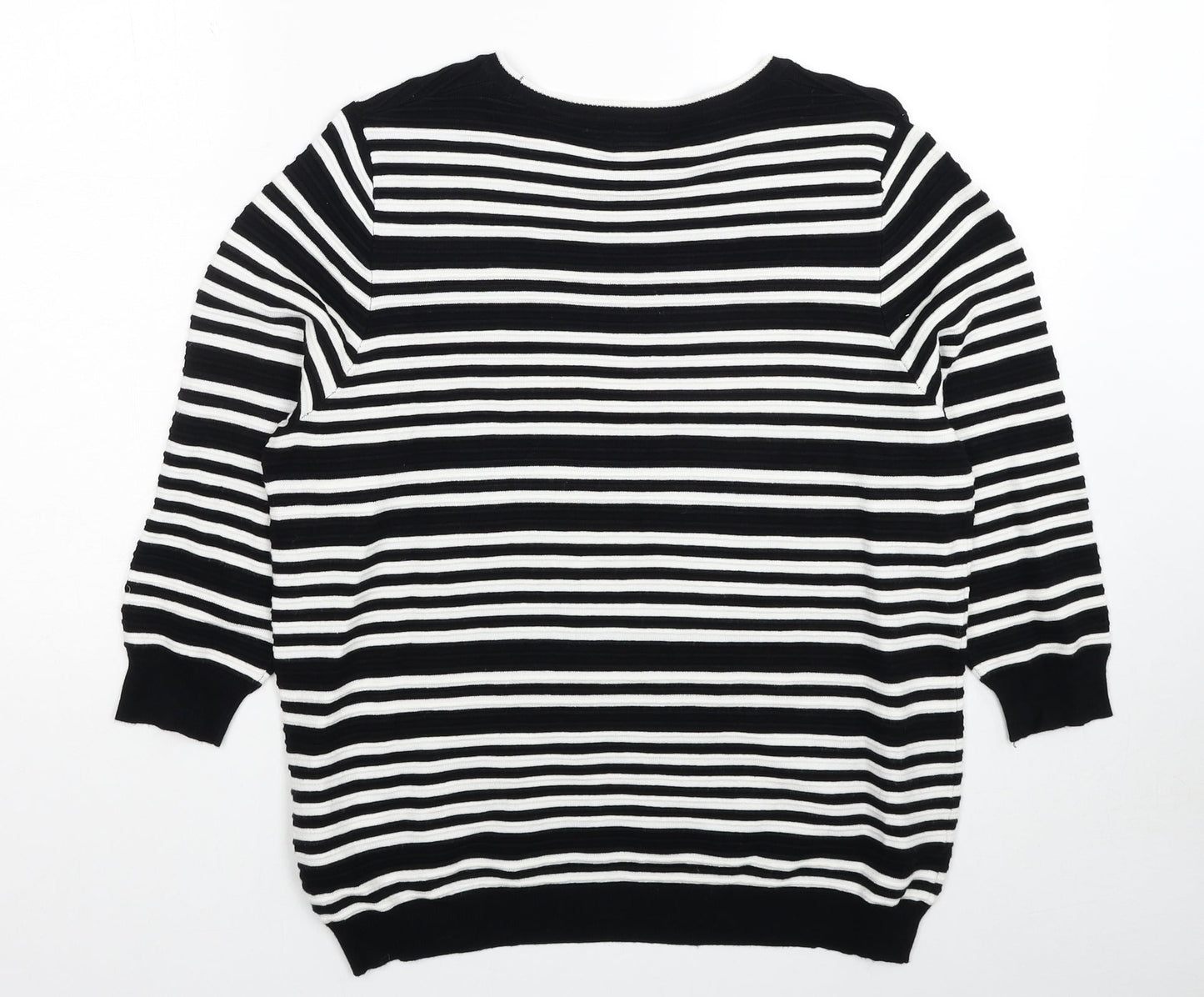 Womens UK Size 16 F&F Black Pullover Jumper