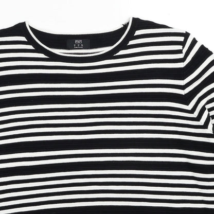 Womens UK Size 16 F&F Black Pullover Jumper