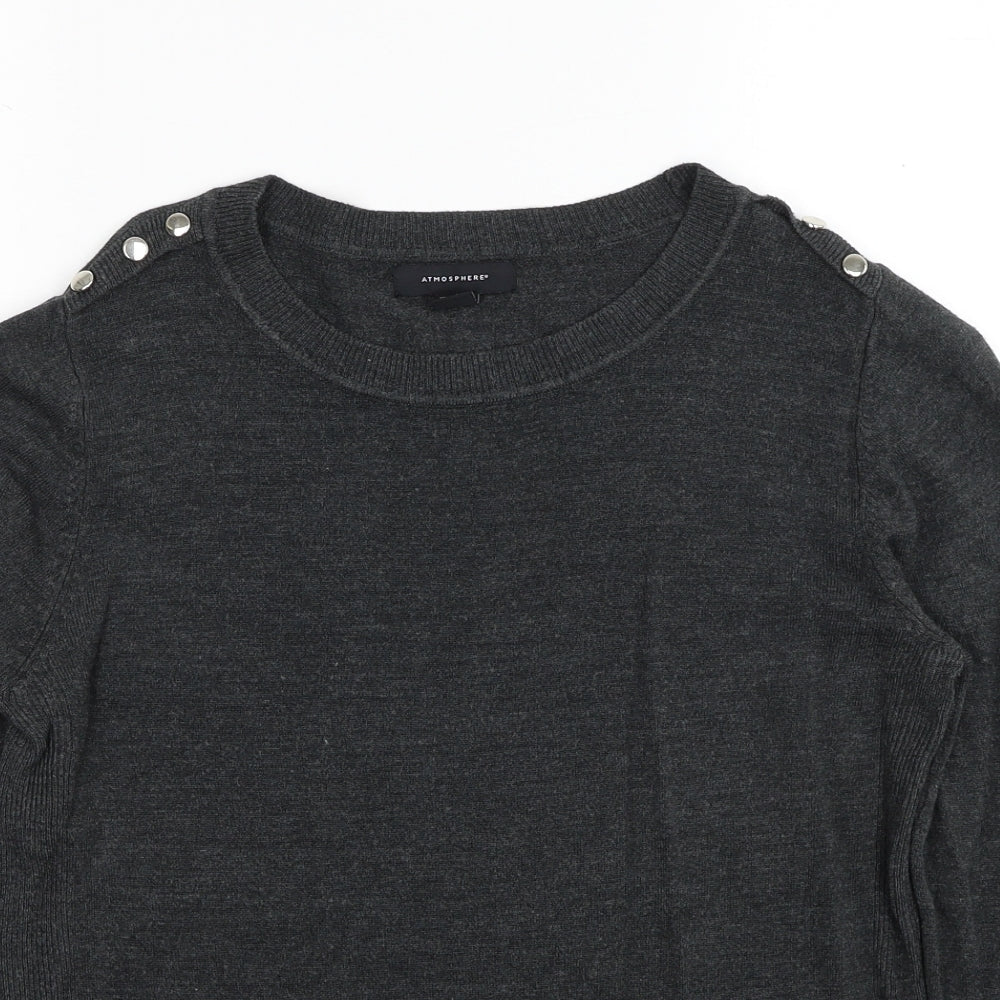 Womens UK Size 14 Atmosphere Grey Pullover Jumper