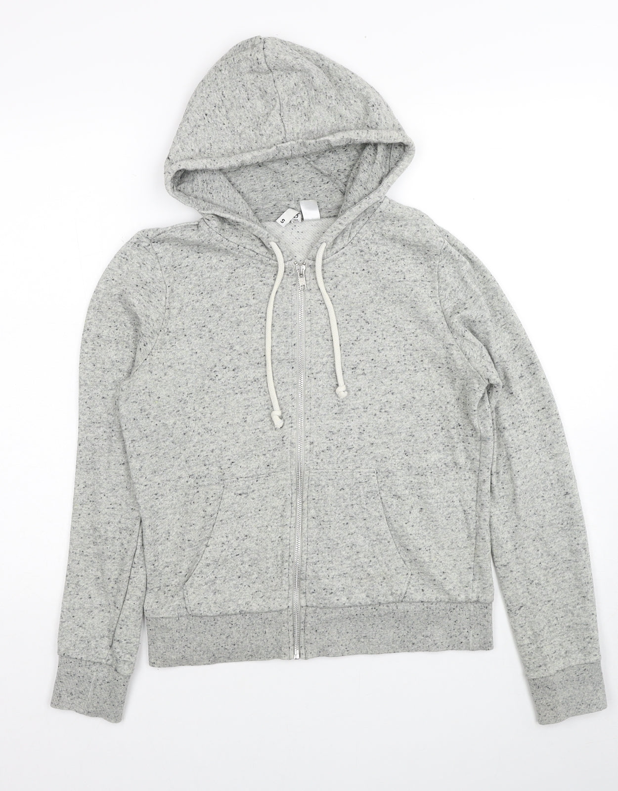 Womens UK Size S Divided by H&M Grey Full Zip Hoodie