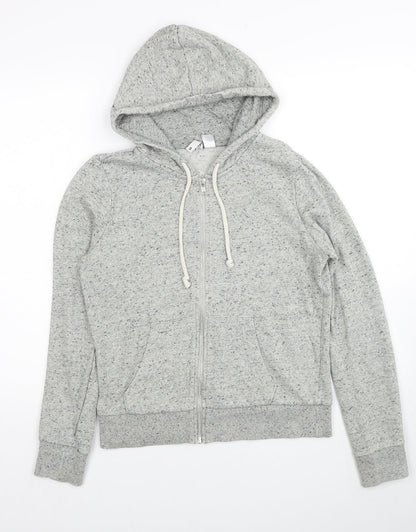 Womens UK Size S Divided by H&M Grey Full Zip Hoodie